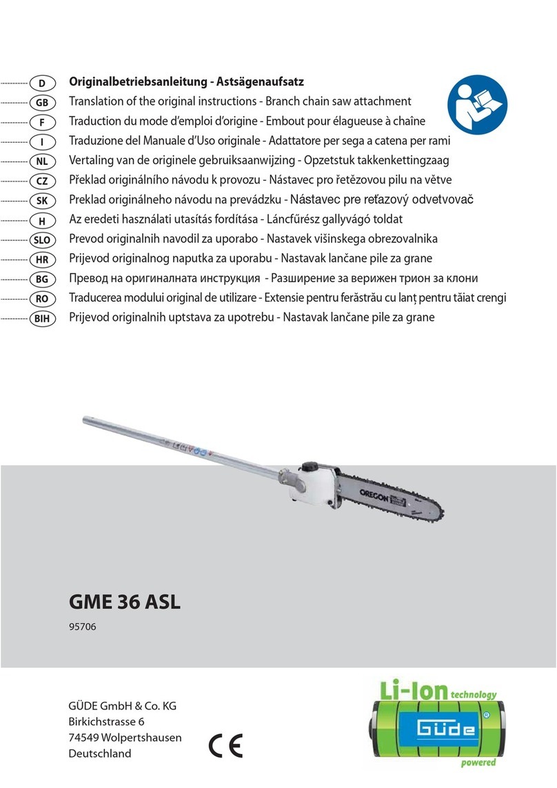 Gude GME 36 ASL Translation of the original instructions