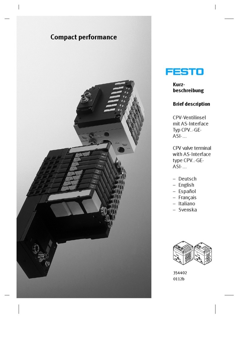 Festo CPV GE-ASI Series Parts list manual