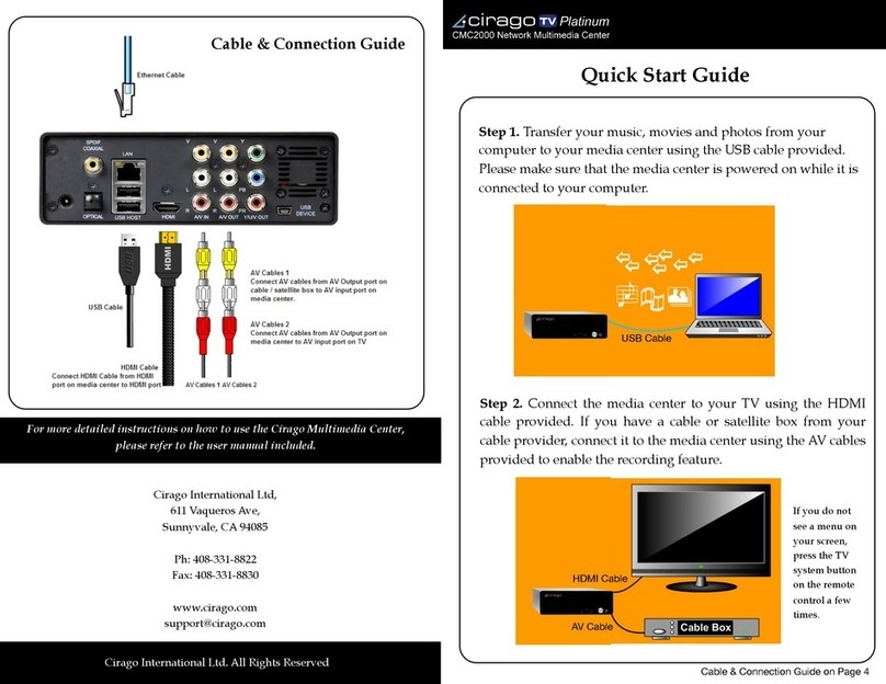 Cirago Platinum CMC2000 quick start guide