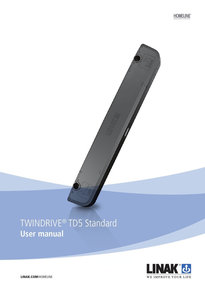 Linak Homeline TWINDRIVE TD5 Standard user manual