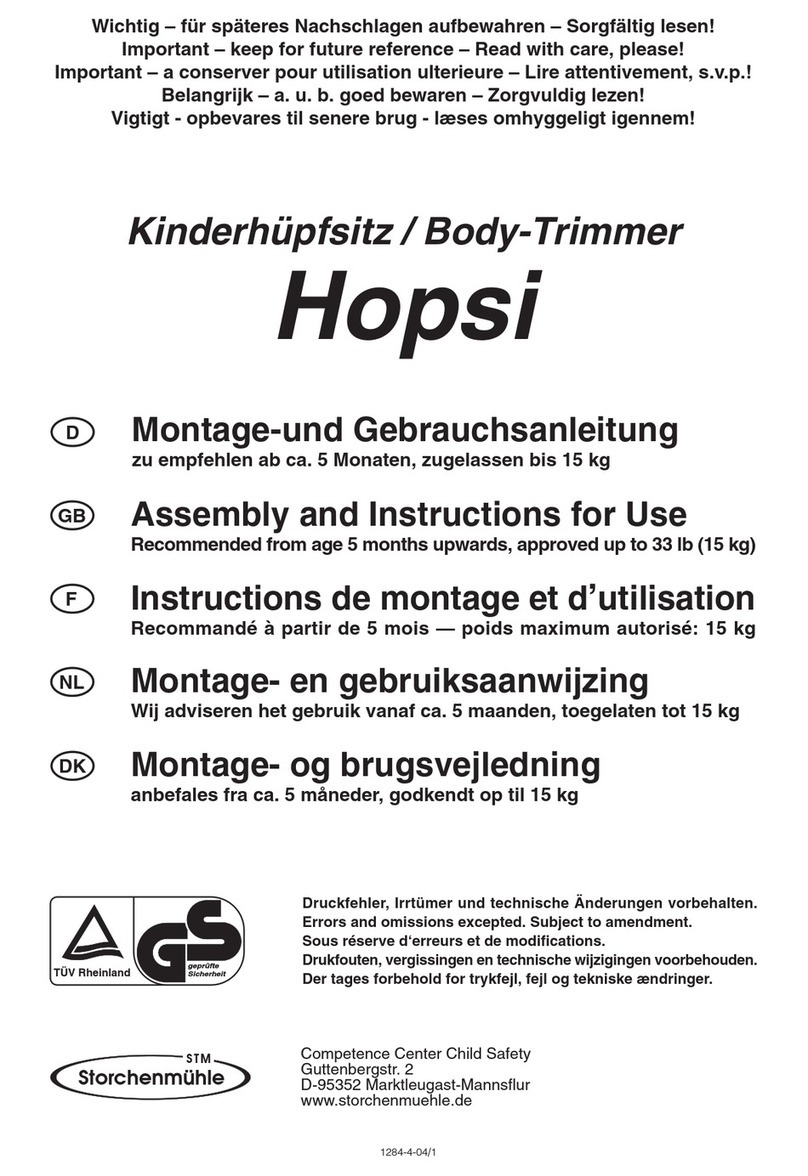 storchenmuhle Hopsi Assembly and instructions for use