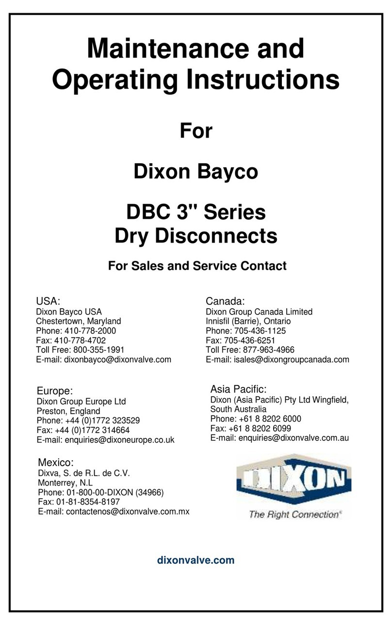 Dixon Bayco DBC Series Operating and maintenance manual