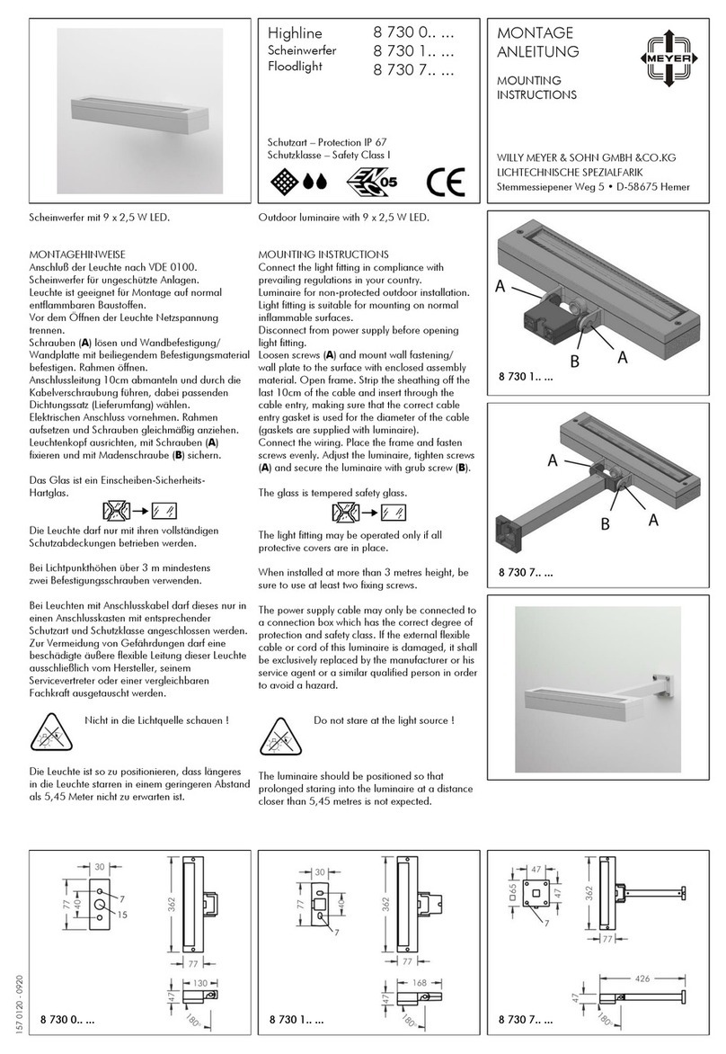 Meyer 8 730 1 Series Mounting instructions