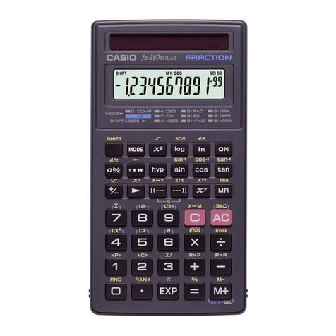 Casio fx-260 Manual
