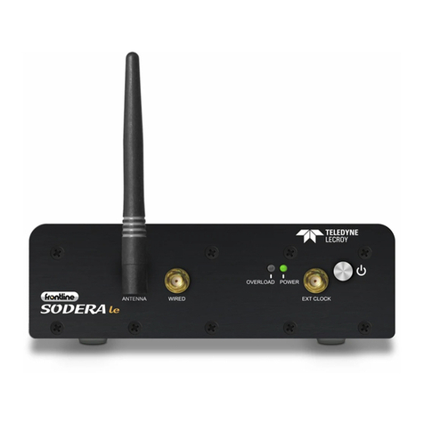 Teledyne Lecroy Frontline Sodera LE quick start guide