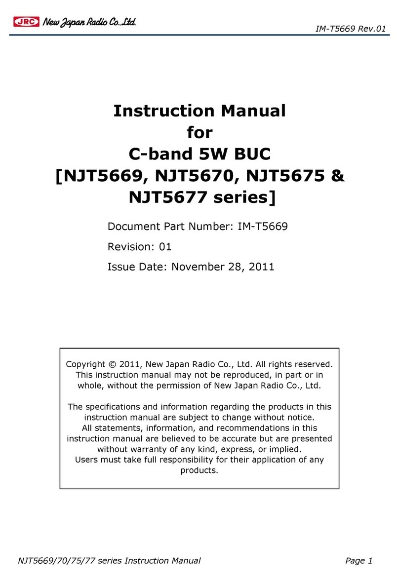 JRC NJT5669 Series instruction manual
