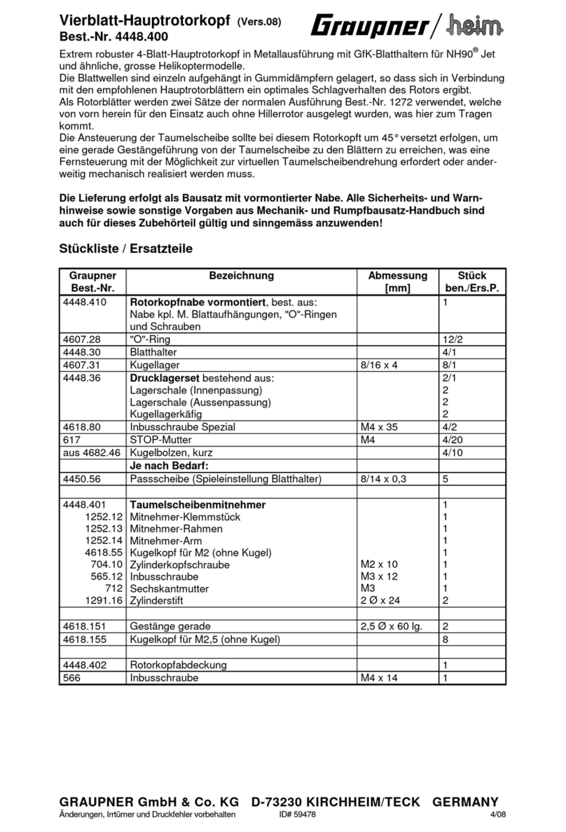 GRAUPNER 4448.400 User manual