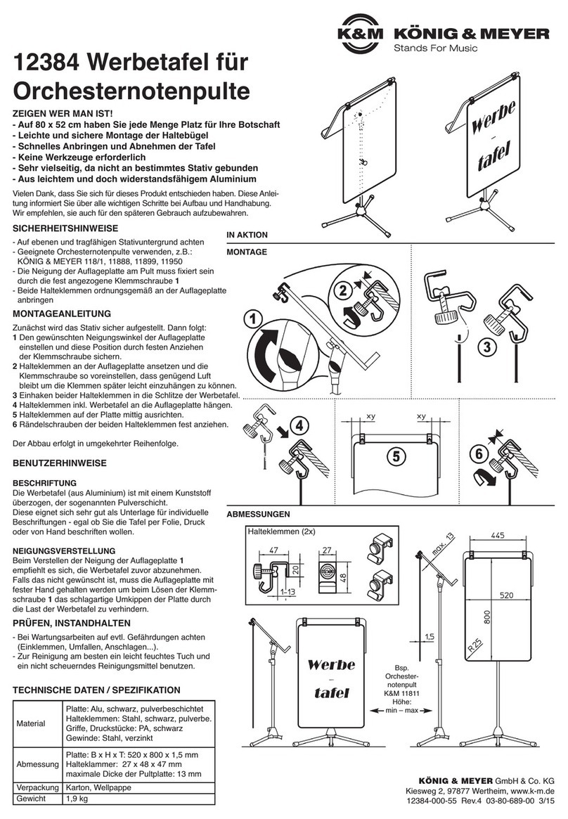 Konig & Meyer 12384 User manual