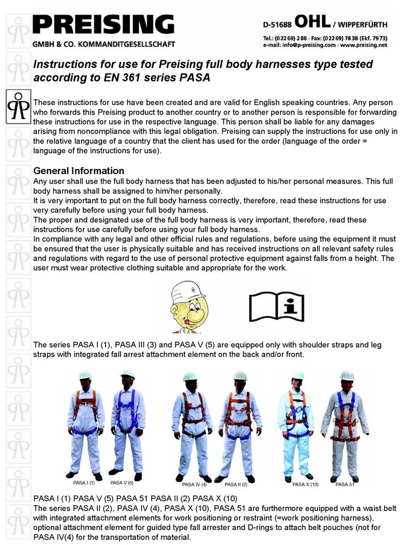 PREISING PASA I Series Instructions for use