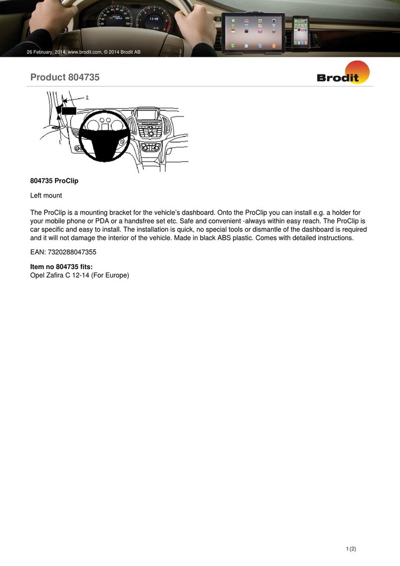 Brodit ProClip 804735 User manual Brodit ProClip 804735 User manual
