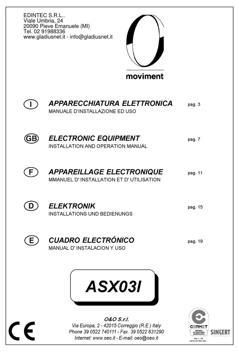 O&O ASX03I Installation and operation manual