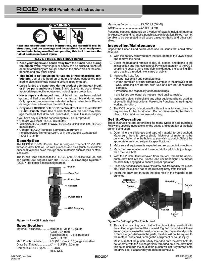 RIDGID PH-60B User manual