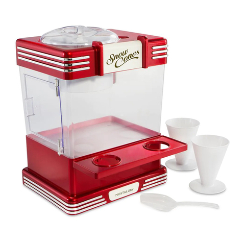 Nostalgia Electrics Retro Snow Cone Maker RSM602 Instructions and recipes