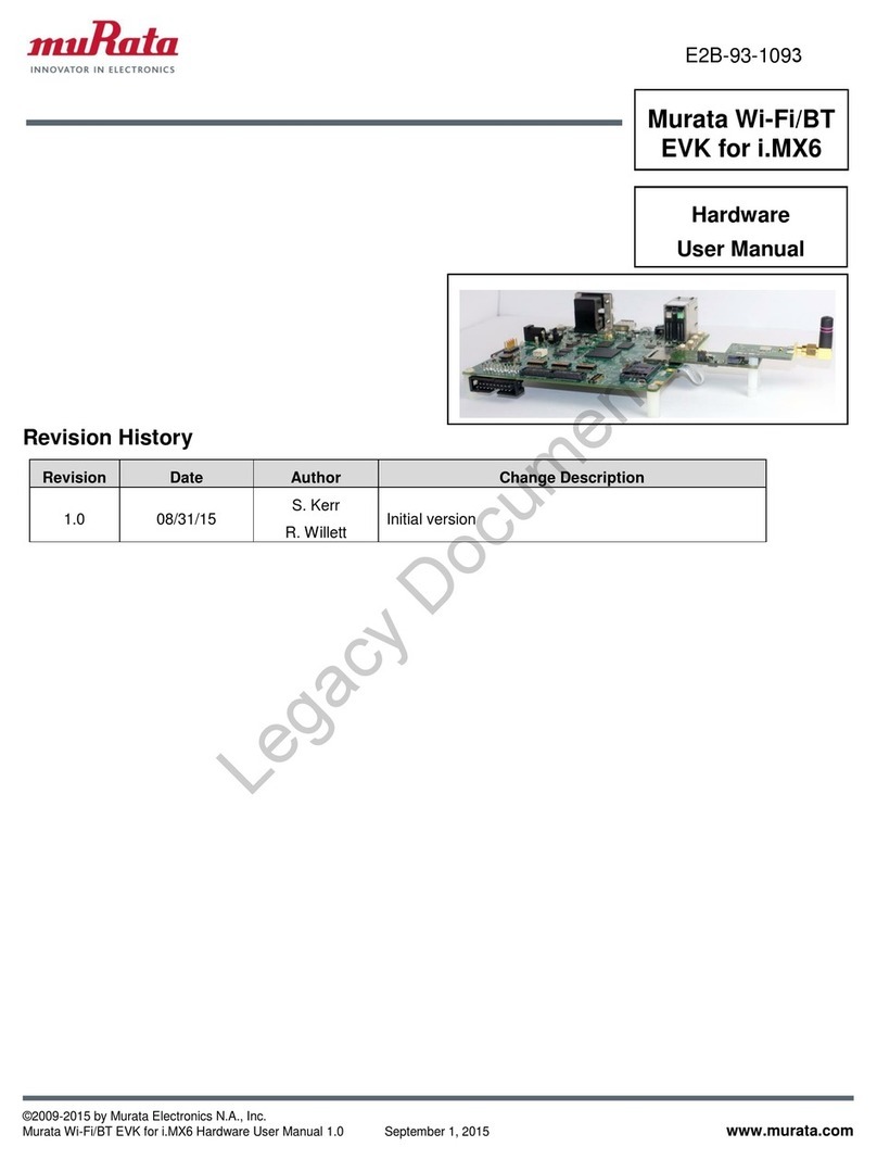 Murata Wi-Fi/BT Hardware user manual