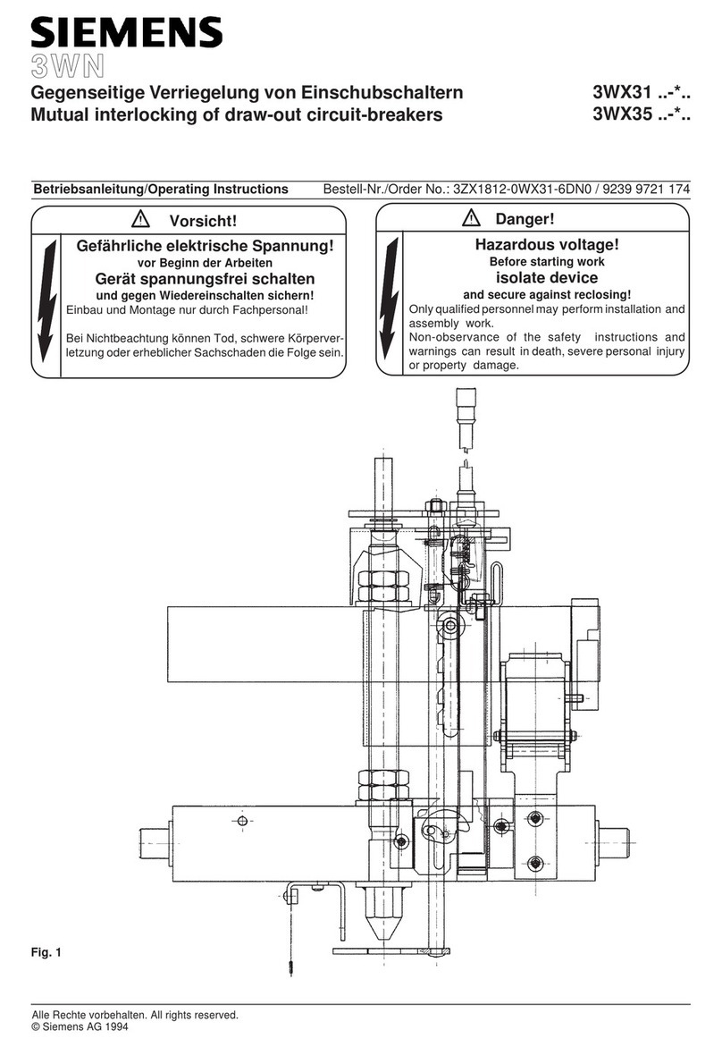 Siemens 3WX31 46-7C1 3 Series User manual