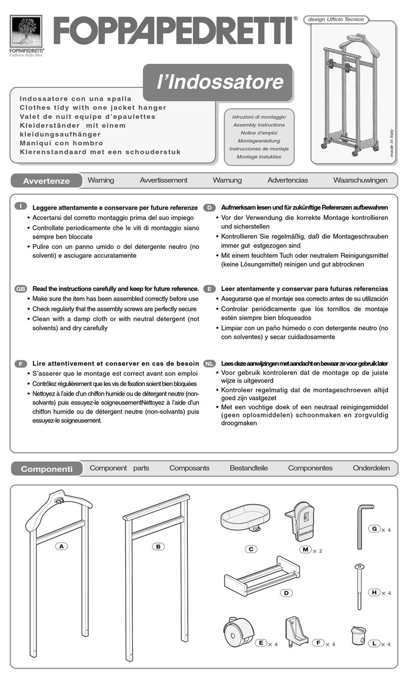 Foppapedretti L'indossatore Assembly instructions