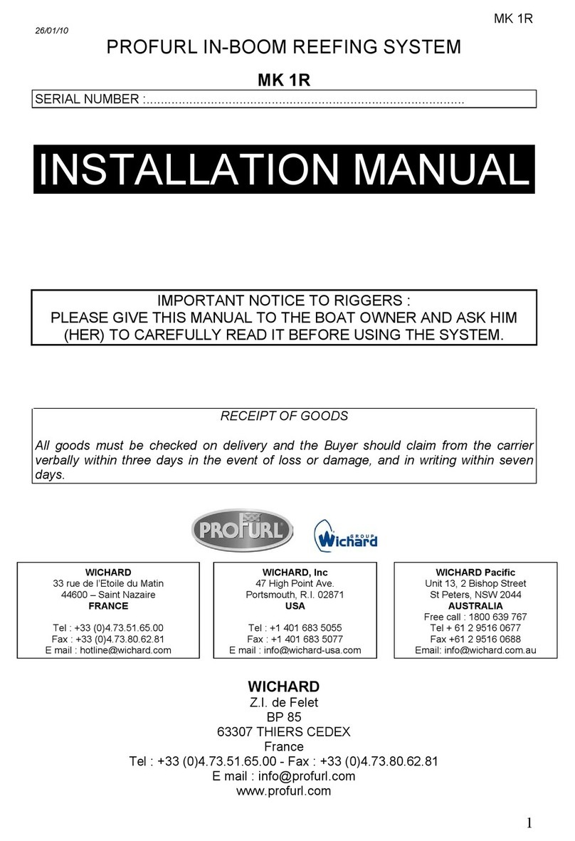 Wichard PROFURL MK 1R installation manual