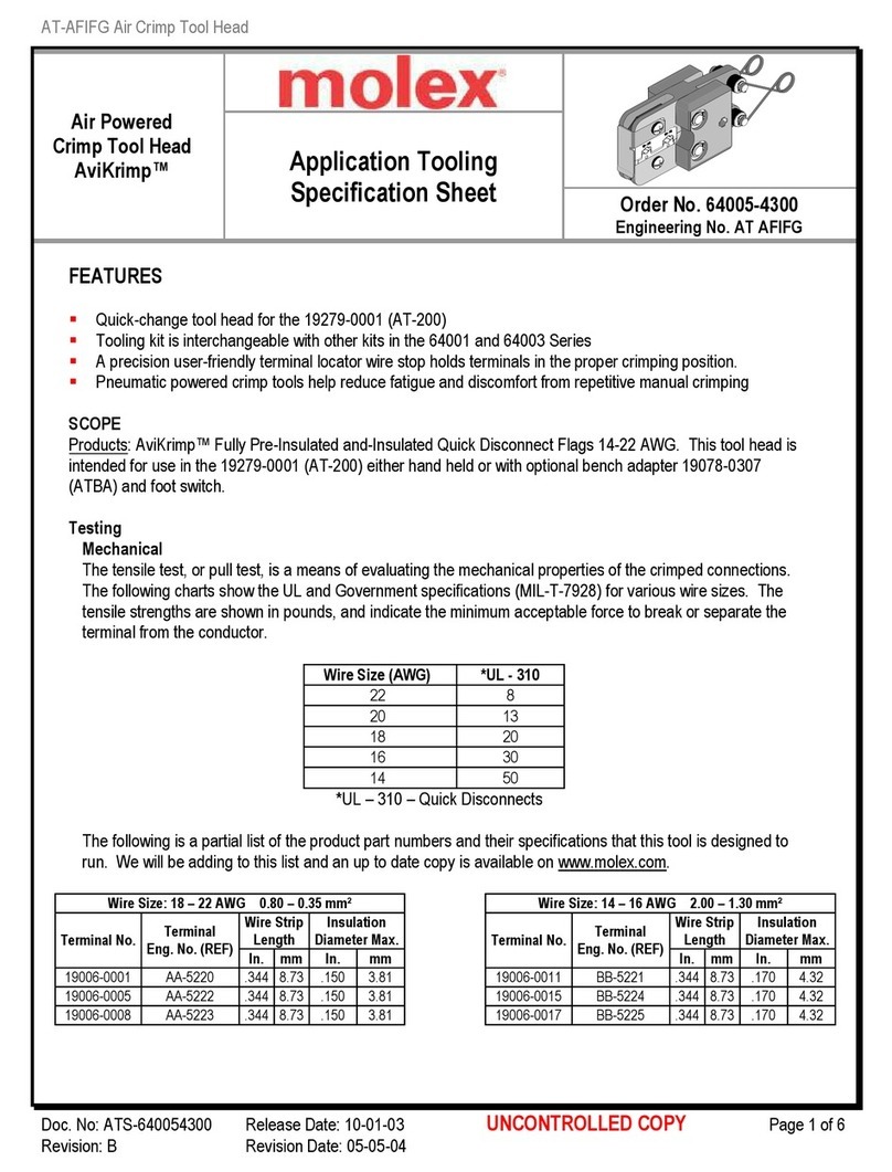 molex AT AFIFG Specification sheet