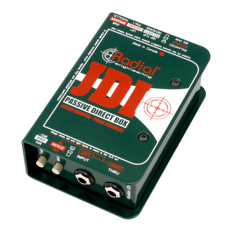 Radial Engineering JDI Mk3 User manual Radial Engineering JDI Mk3 User manual