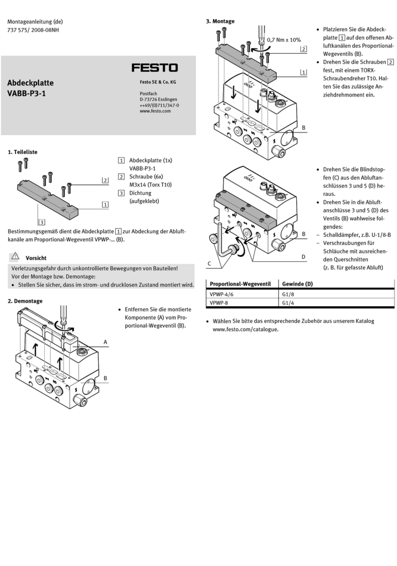 Festo VABB-P3-1 Assembly instructions