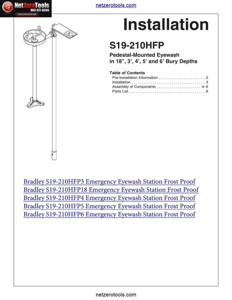 Bradley S19-210HFP User manual