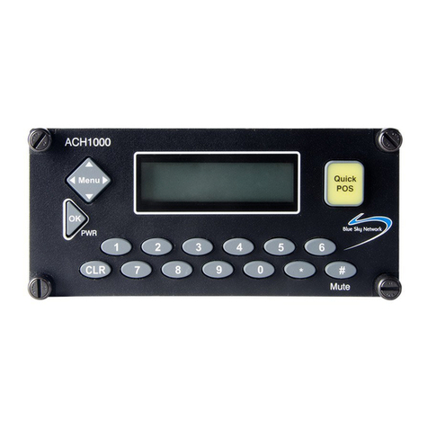 Blue Sky Network ACH1000 Operator's manual