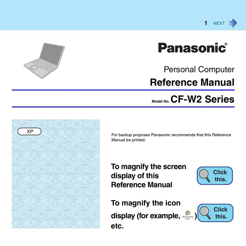 Panasonic CF-W2 Series User manual