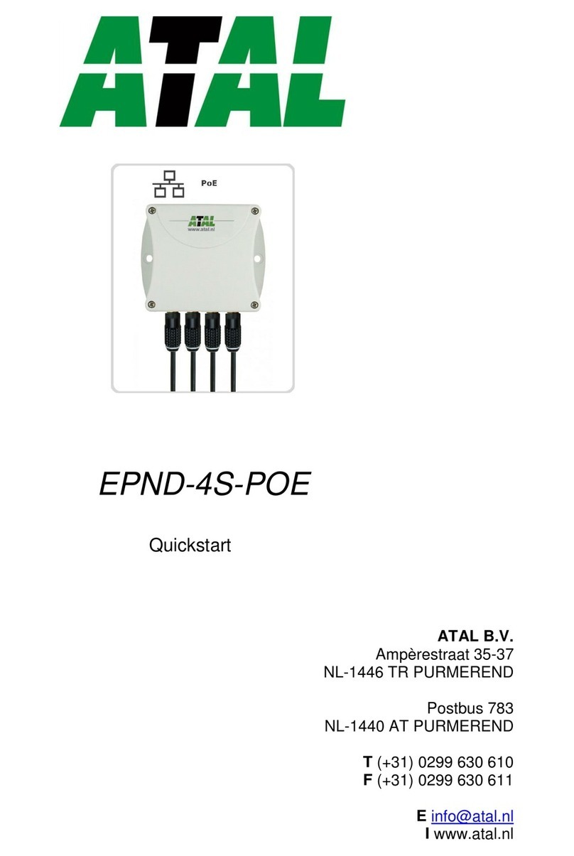 Atal EPND-T-INT-POE User manual