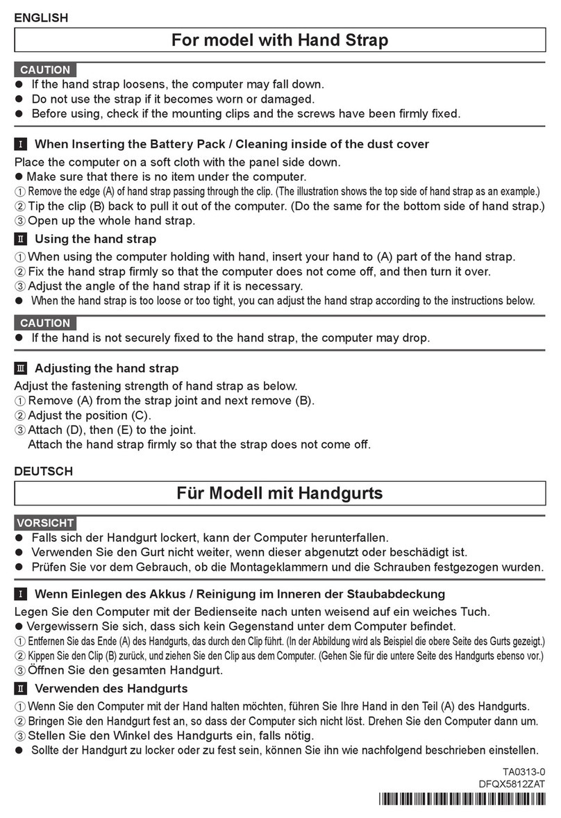 Panasonic FZ-WST Series User manual Panasonic FZ-WST Series User manual
