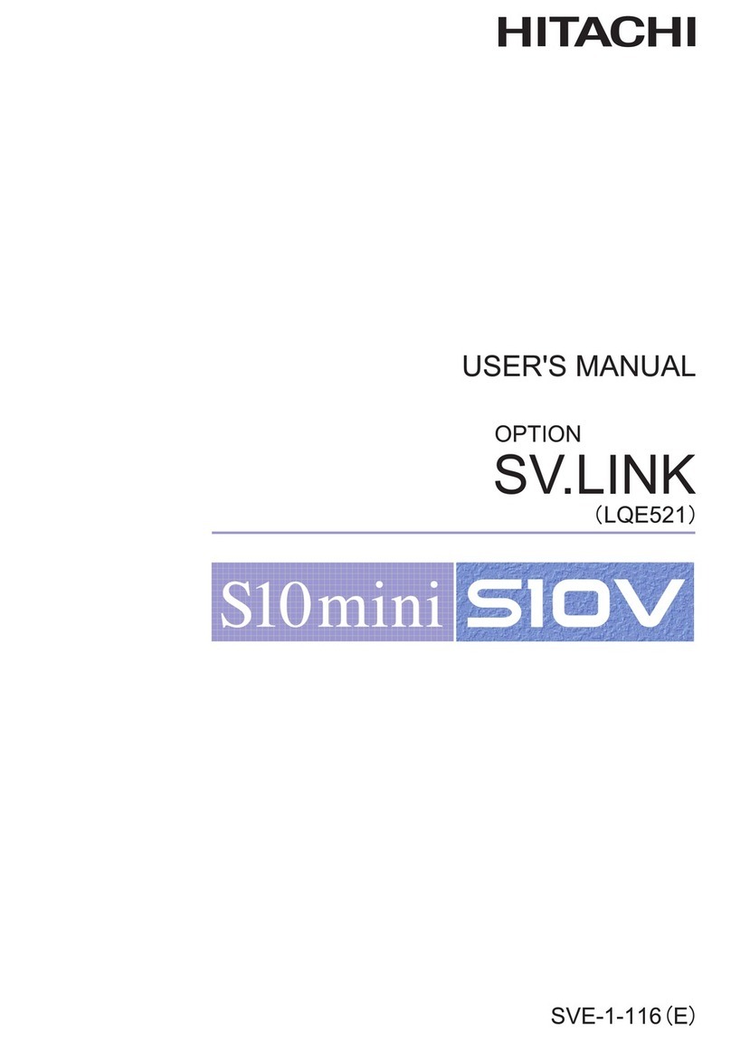 Hitachi SV.LINK user manual