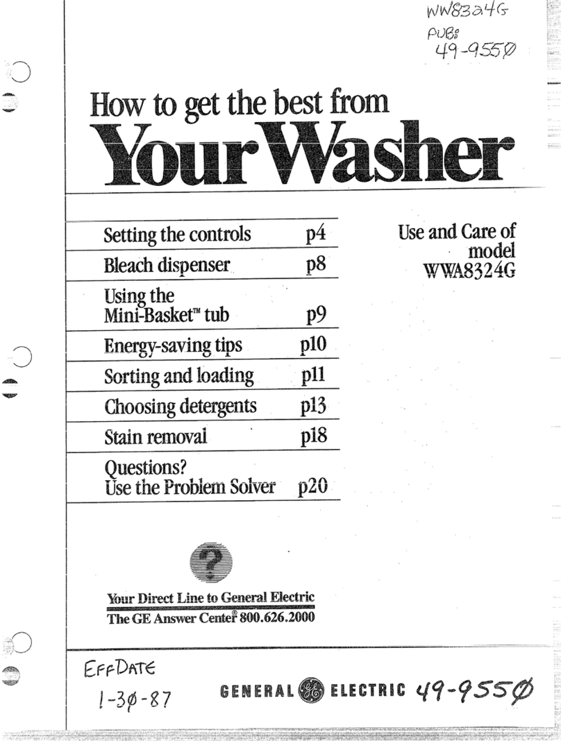 GE WWA8324G User manual