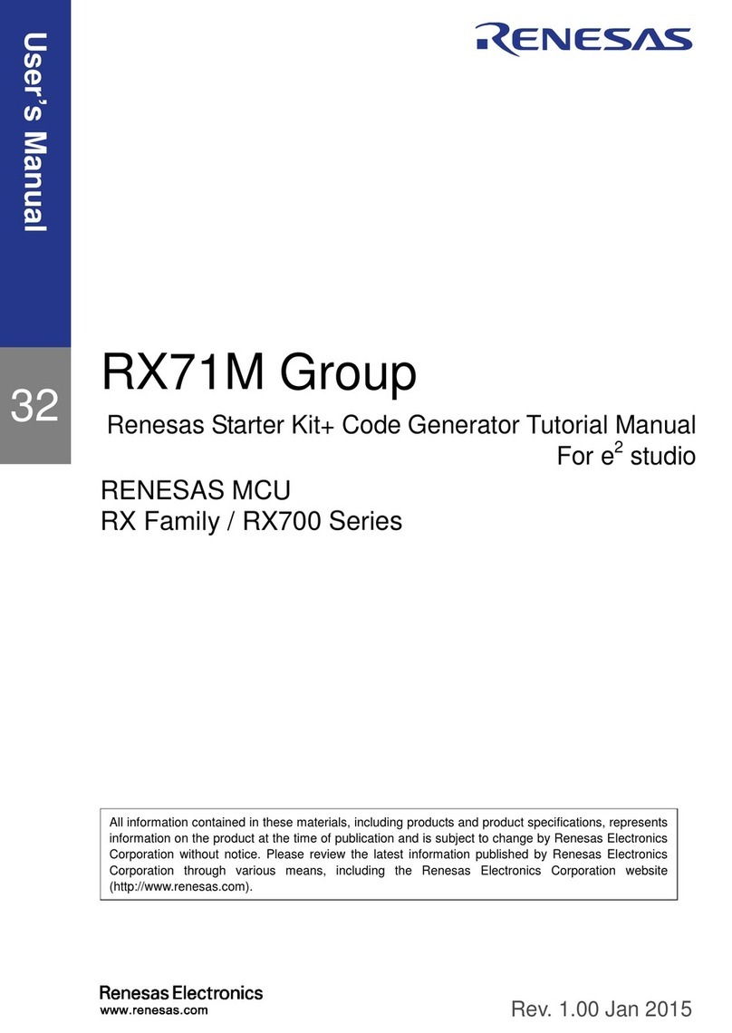 Renesas RX71M user manual Renesas RX71M user manual