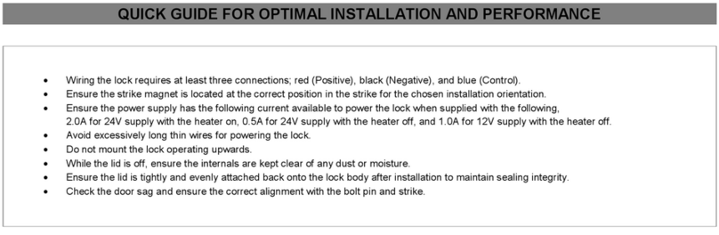 Dormakaba YG80 quick guide