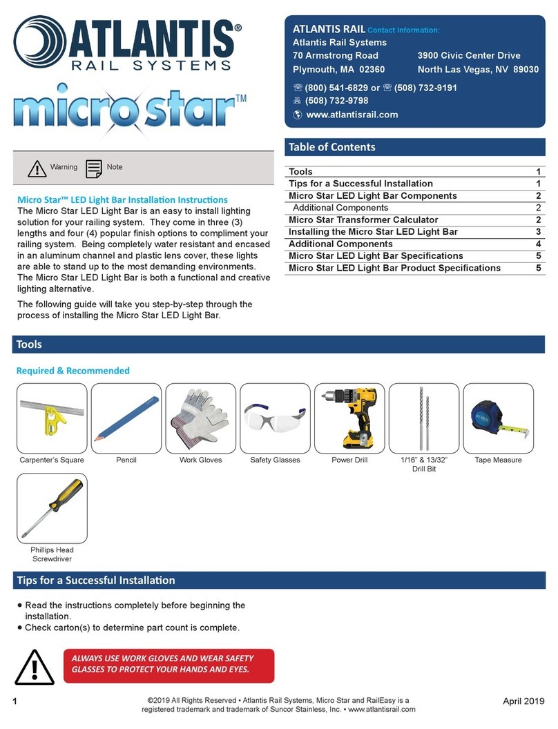 Atlantis Micro Star Series installation instructions