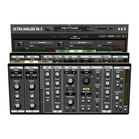 AAS ULTRA ANALOG VA-3 user manual