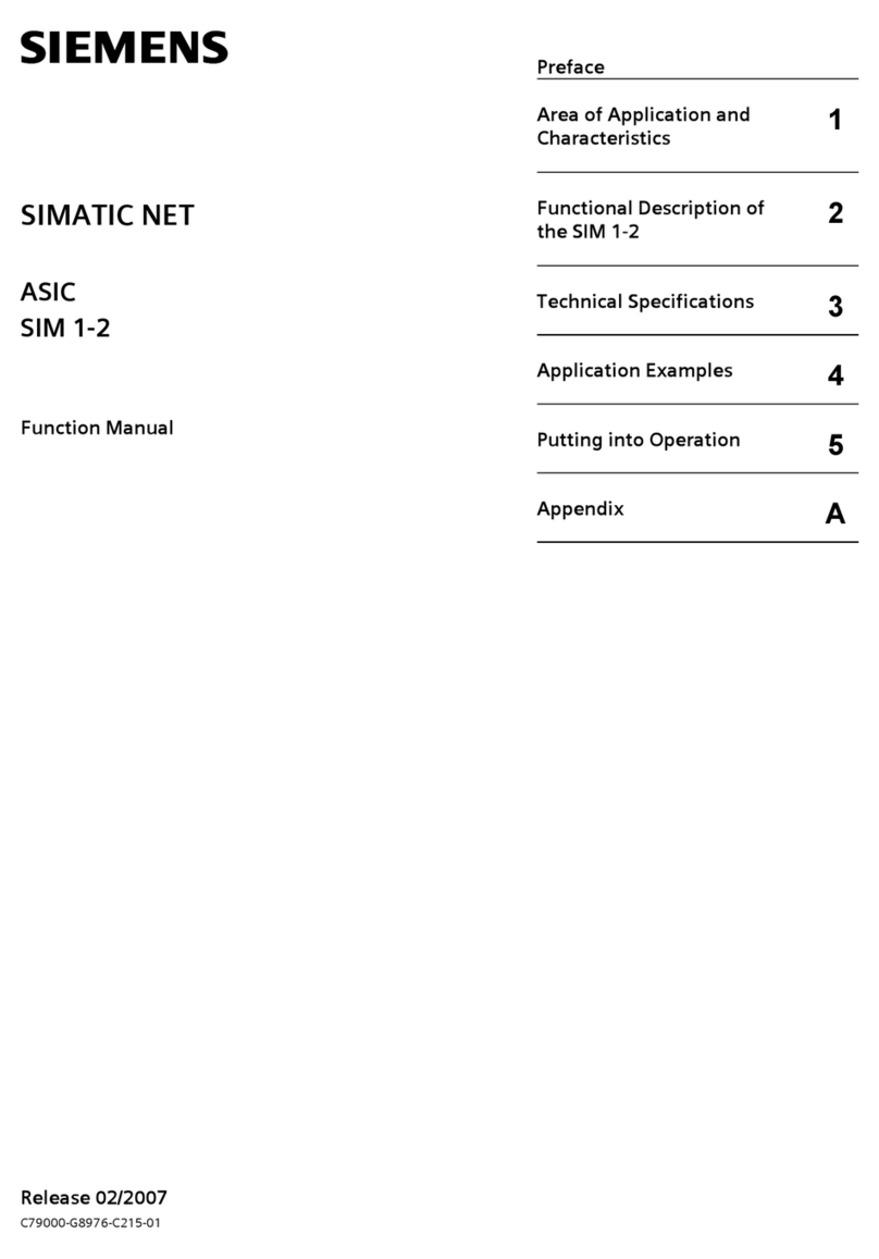 Siemens ASIC SIM 1-2 Function manual