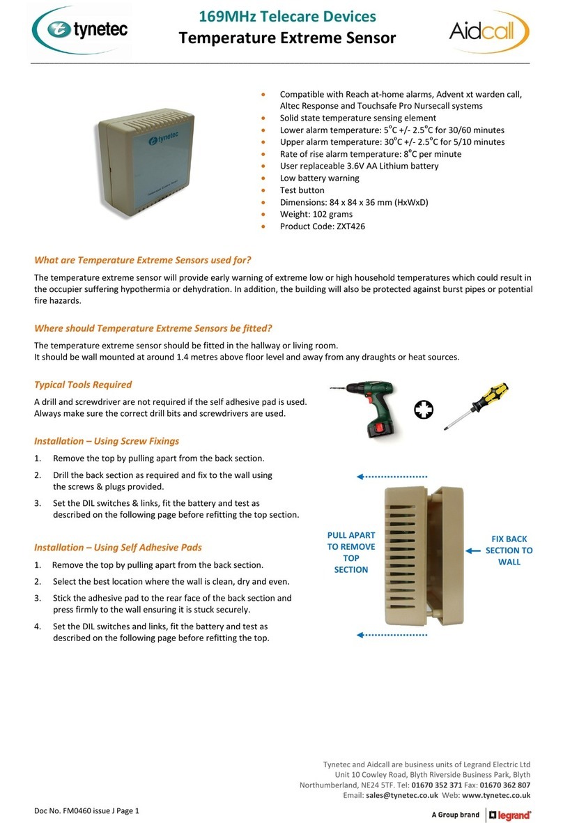 LEGRAND Tynetec ZXT426 User manual
