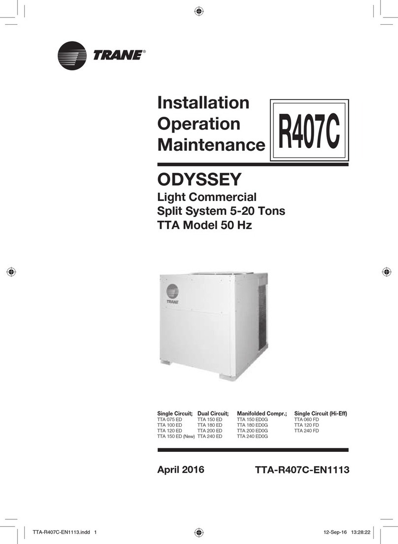Trane ODYSSEY TTA 075 ED Owner's manual