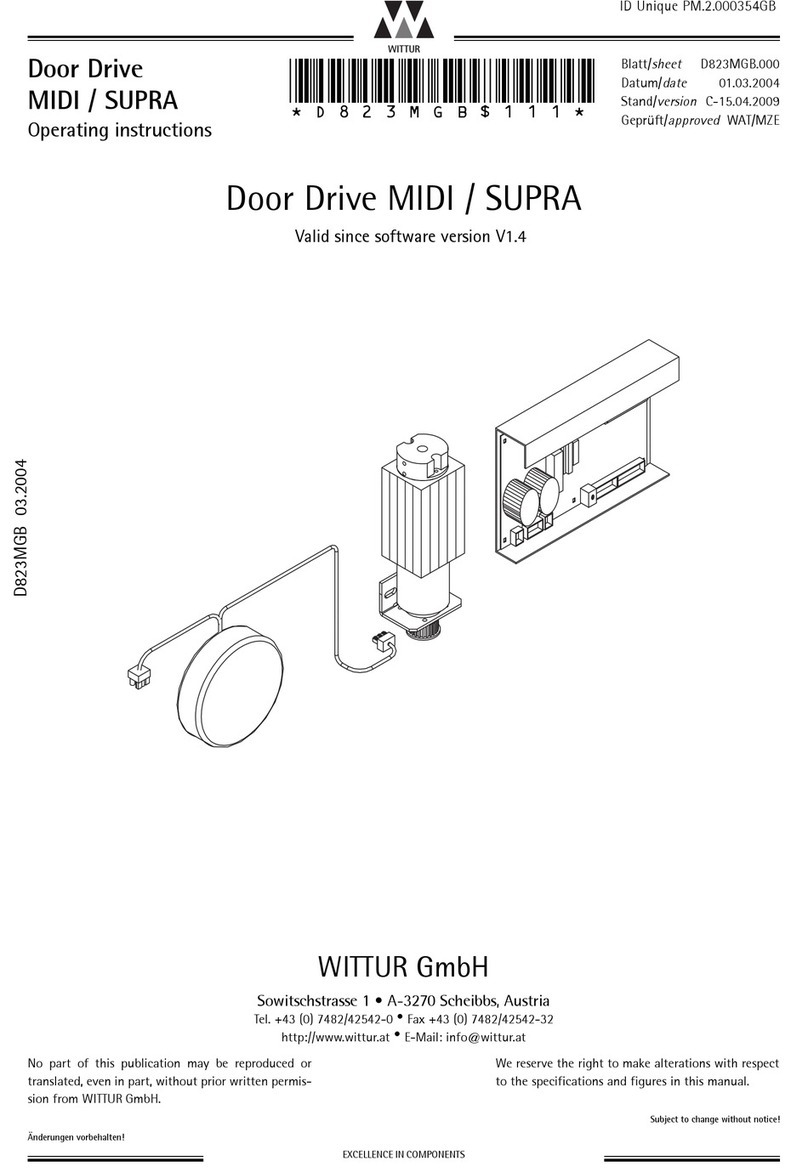 WITTUR MIDI operating instructions