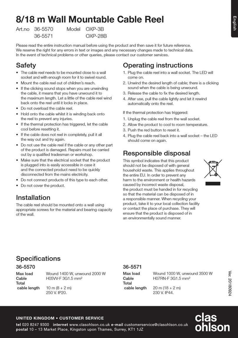 Clas Ohlson OXP-3B instruction manual