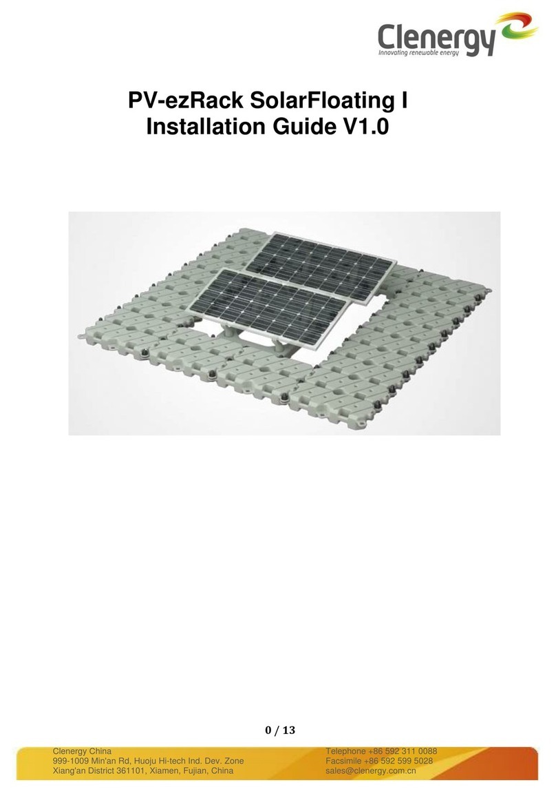 Clenergy PV-ezRack SolarFloating I User manual