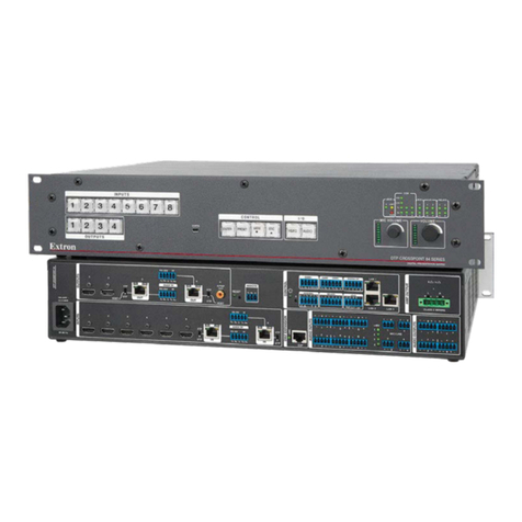 Extron electronics DTP CrossPoint 84 User manual