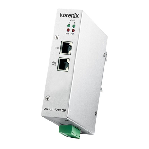Korenix JetCon 1701GP-U user manual