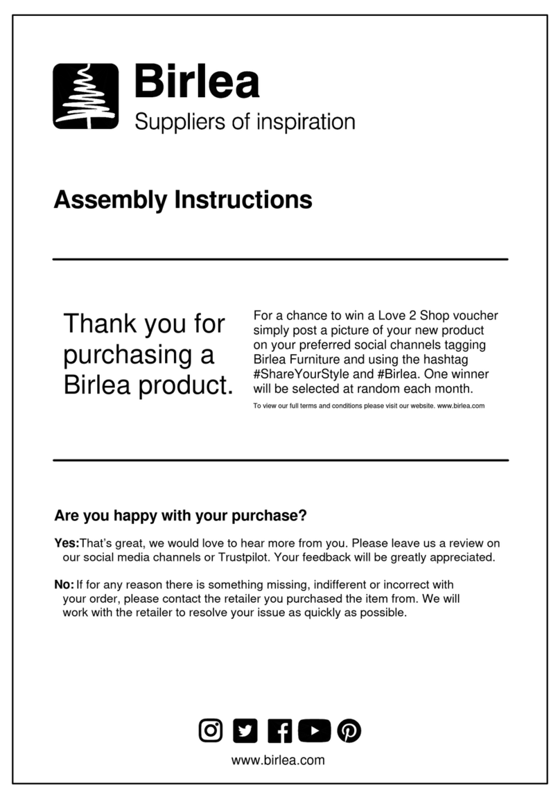 Birlea LYNX 4 DRAWER CHEST User manual
