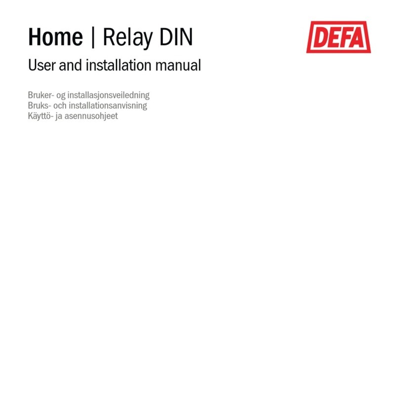 DEFA Home Relay DIN User and installation manual