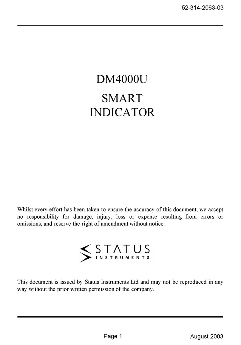 Status Instruments DM4000U manual