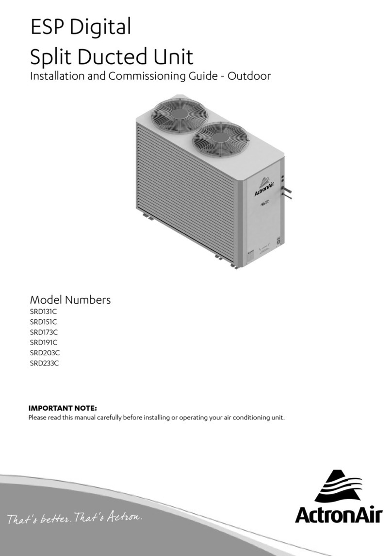 ActronAir ESP Digital SRD131C User manual