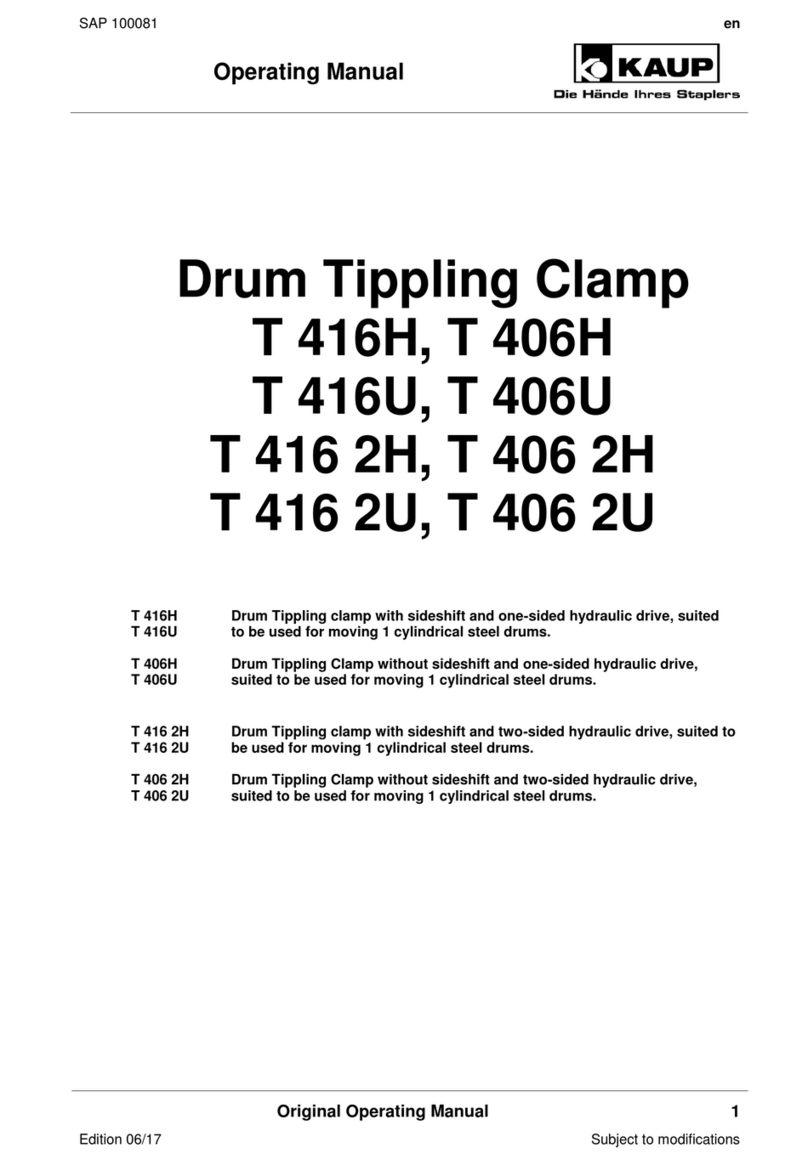 KAUP T 416H operating manual