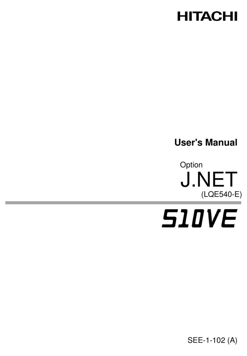 Hitachi J.NET User manual