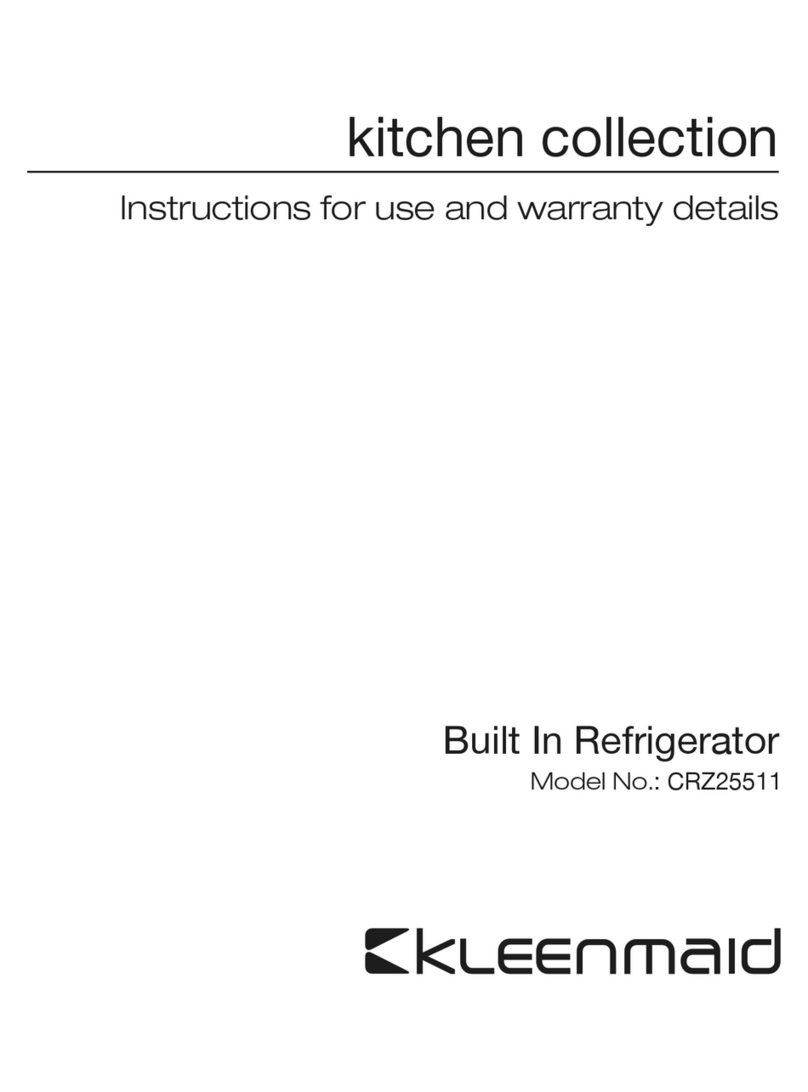 Kleenmaid CRZ25511 Installation guide